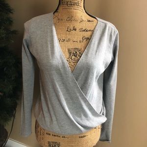 UO Gray Long Sleeve Top